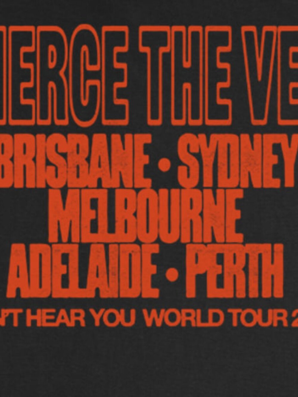 Pierce the Veil Scream Blocks Black Tour Tshirt - Picture 3 of 3